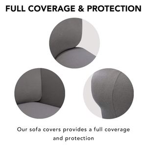 Top Seller Modern Design Jacquard Non-Slip Waterproof <b>Sofa</b> <b>Slipcover</b> 1/2/3/4 Seater Plain 180-235CM Width Customizable Color 94% - Product Image 3