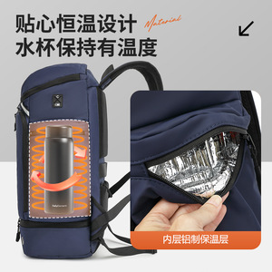 Laptop <b>Backpack</b> <b>Large</b> Capacity Durable Waterproof Business Commute Student Computer Bag - Product Image 4