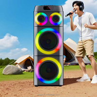 Altavoz Portátil con Micrófono, Altavoz Inalámbrico BT, Resistente al Agua, de Plástico, con Micrófono Inalámbrico, Muestra Gratuita
