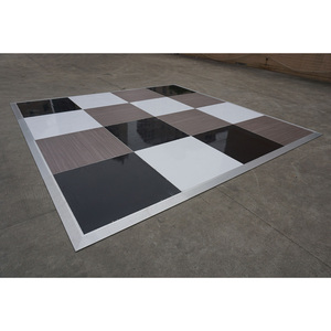 Portable plywood dance floor gloss white outdoor dance floor for party - Product Image 3