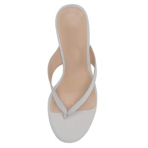 2025 été femmes grande <span class=keywords><strong>taille</strong></span> hauteur augmentant sans lacet tongs sandales compensées avec Grain de bois couverture talon orteil talons hauts - Product Image 6