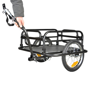 <span class=keywords><strong>Remorque</strong></span> de <span class=keywords><strong>vélo</strong></span> pliable, porte-bagages, rangement, transport, acier noir, <span class=keywords><strong>remorque</strong></span> de transport de marchandises pour <span class=keywords><strong>vélo</strong></span> avec attelage universel 20300S - Product Image 2