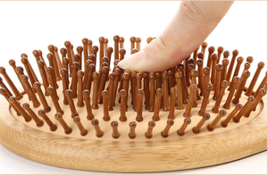 अधिक बड़े बांस मालिश बाल ब्रश एयर कुशन बेस और गेंद-टिप दांतों के लिए - Product Image 5