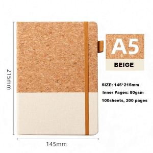 Promotional A5 Soft Cork <b>Notebook</b> for Trade Shows Educational Events Seminars Gift Box <b>Notebook</b> <b>Set</b> - Product Image 2