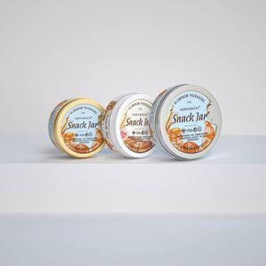 Reusable Aluminum Tin for <b>Cookies</b> and Biscuits Food Safe Metal <b>Jar</b> with Custom Logo - Product Image 2
