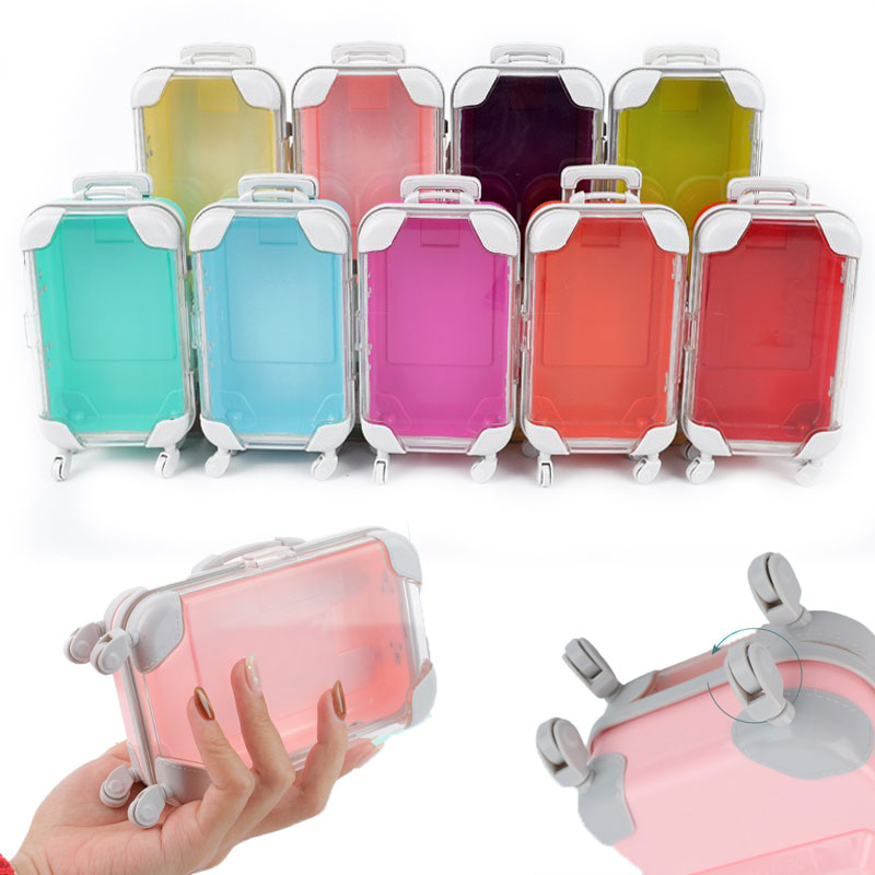 Новые поступления на заказ Мини-чемодан Упаковочная коробка Коробка для ресниц из натуральной норки Упаковка для ресниц Набор из пластиковой коробки для конфет