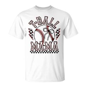 Camiseta para mujer T Ball Mama, regalo para el día de la madre, tema de béisbol - Product Image 1
