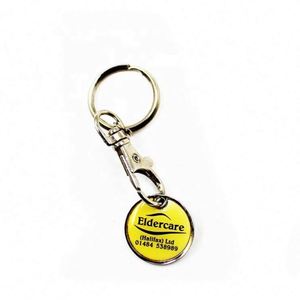 Llaveros de sublimación de alta calidad y económicos, llaveros de metal personalizados, llaveros de esmalte suave, llaveros con ficha para carrito de compras - Product Image 1