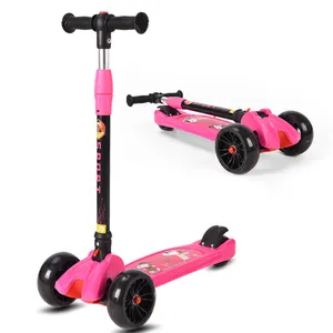 JXB婴儿踢踏板车踏板车火箭ce认证3轮儿童喷雾踏板车粉色黄绿色玩具婴儿红灯