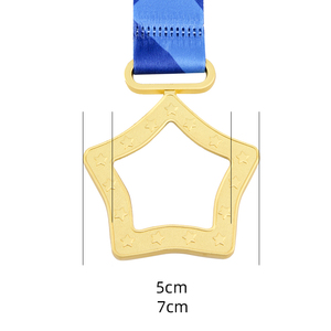 Medaglie a Forma di <span class=keywords><strong>Stella</strong></span> in Metallo JINZUN, Premi Souvenir per Attività Commerciali e Competizioni, Medaglie a <span class=keywords><strong>Stella</strong></span> Personalizzate Economiche e di Grandi Dimensioni - Product Image 2