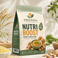 Sachets personnalisés thermoscellables avec logo, sacs d'emballage alimentaire en plastique refermables, aspect naturel, design personnalisé pour collations bio, vente en gros en vrac
