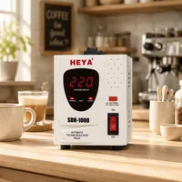 Régulateur de tension automatique (AVR) monophasé 1 KVA avec affichage numérique pour 220V