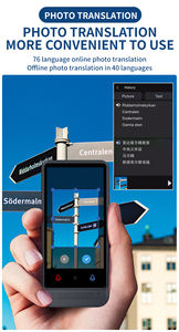 Ps-1- M12 ChatGPT AI Traducteur <span class=keywords><strong>audio</strong></span> 137 langues en ligne WIFI BT Écran IPS 4.02 "Batterie 2200mAh 22 langues hors ligne Faible - Product Image 4