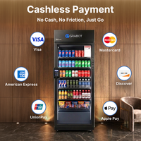 Distributeur automatique de boissons et de collations CE FCC avec caméra IA et système de paiement, distributeur automatique combiné entièrement automatique