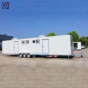 Remolque de Comida Móvil Grande, Camión de Comida Rápida con Cocina Completa, Remolque con Baño, Oficina Contenedor, Salón Bar - Product Image 3