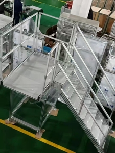 Plataforma de Trabajo Móvil Personalizada para Mantenimiento, Escalera de <span class=keywords><strong>Aluminio</strong></span> Serie 6000, Escalera de Trepada con Peldaños, para Doblado y Corte - Product Image 6