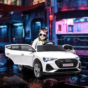Coche Eléctrico para Niños HOMCOM de 12V con Control Remoto, Luces y Música, Edad de 3 a 5 Años, Blanco - Product Image 2