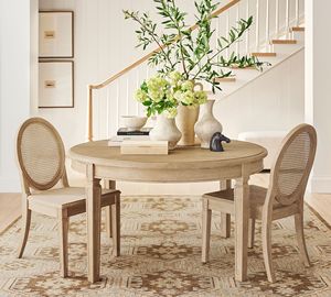 Nordico in legno massello pieghevole circolare tavolo da pranzo sedie Set retrattile mobili per la casa per uso <span class=keywords><strong>cucina</strong></span> <span class=keywords><strong>e</strong></span> soggiorno - Product Image 1