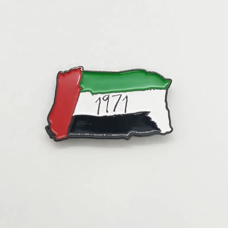 ОАЭ флаг в форме цветной с 1971 Магнитные Бейджи для Объединенных Арабских Эмиратов декабрь 2nd национального праздника празднования