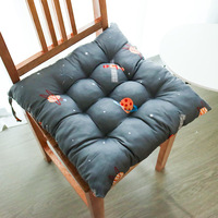 Coussin épais en coton et lin coussin de chaise de bureau respirant d'été coussin géométrique carré bon marché