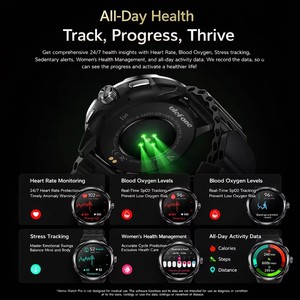 Reloj Inteligente Ulefone Armor Watch Pro con Pantalla AMOLED de 1.5'', GPS Integrado, Monitor de Ritmo Cardíaco, Magnético, Resistente al Agua IP68, Reloj Deportivo - Product Image 4