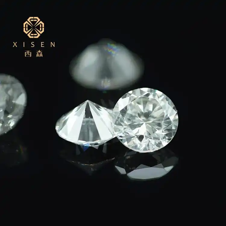 Diamante solto de corte hthp branco redondo, diamante cvd branco sintético 1mm melee stone lab criado diamante atacado melhor preço