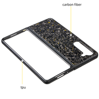 Coque de protection intégrale ultra-fine en fibre de carbone + TPU pour Samsung Galaxy Z Fold 8 7 6 5