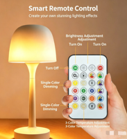 Lampe de table projecteur d'ondes aquatiques ABS moderne, télécommande tactile, alimentation par batterie/électrique, veilleuse romantique pour chambre à coucher