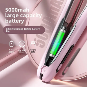 Mini kablosuz USB şarj edilebilir düzleştirici saç düzleştirici ve bukle makinesi 2 1 taşınabilir şekillendirme cihazı - Product Image 3