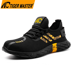 Chaussures de sécurité élégantes pour hommes Tiger Master, résistantes à l'huile et aux acides, semelle en caoutchouc antidérapante, embout en acier, <span class=keywords><strong>anti</strong></span>-perforation, design sportif - Product Image 1