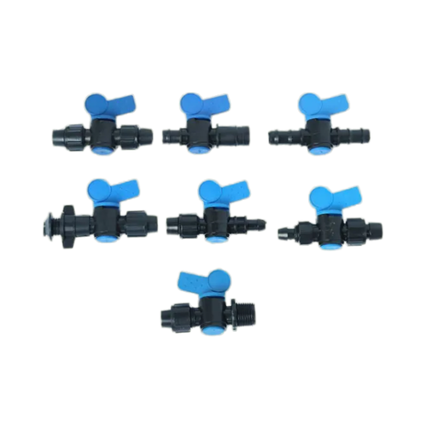 Mini Plastic Drip Tape Valve for Garden Irrigation Greenhouse & Water Hose Model Pipe Fittings for Watering & Irrigation