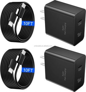 45W <b>USB</b> C Fast Charger for Samsung Galaxy S25 Ultra Dual Port <b>USB</b> C <b>Charging</b> Block 6.6Ft <b>USB</b> C to <b>USB</b> C Fast <b>Charging</b> <b>Cable</b> - Product Image 1
