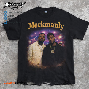 เสื้อยืดคอกลมแขนสั้นผ้าฝ้าย 100% พิมพ์ลายสกรีนสำหรับผู้ชาย ยี่ห้อ Meckmanly ระบายอากาศได้ดี เป็นมิตรกับสิ่งแวดล้อม สวมใส่สบาย - Product Image 4
