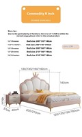 Lit de Princesse Moderne en Cuir Rose pour Chambre d'Enfants, Lit Superposé ou Lit à Barrières de Luxe, Disponible en Tailles Queen et King pour Mobilier d'Appartement