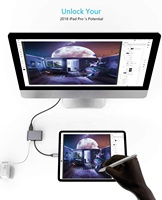 Hub USB C 4 en 1 a HDMI Dual 4K con USB 3.0 y Carga PD Tipo C para Dispositivos USB C de MAC OS, Windows, Linux y Más