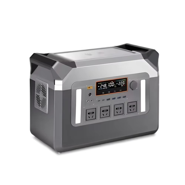 Portable 3000W and 2000W Power Station with LED Solar Lights for Home Use and Camping
