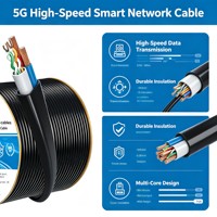 Cable Ethernet UTP Cat6 Anpu, con Núcleo de Cobre Libre de Oxígeno, Anti-Interferencia, Revestimiento de PE para Exteriores, Modelo BK-15 para CCTV POE