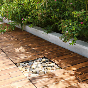 Baldosas de Madera para Terraza, Patio y Jardín, Ecológicas, Encajables, para Exteriores - Product Image 4