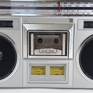 Retro Portable Cassette Recorder AM FM SW Radio BT <b>USB</b> TF Card Dual <b>Speakers</b> VU Meters For Home Office Travel Use Stereo Boombox - Product Image 5