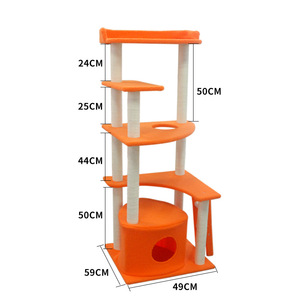 Nouveaux produits pour animaux de compagnie : Jouets, griffoirs en bois et sisal, poteaux d'escalade pour chats, grande maison d'arbre en forme de cactus - Product Image 3