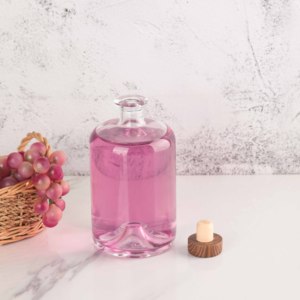 Usine Clair Rond <span class=keywords><strong>Cidre</strong></span> Cointreau Bouteille Pack 750ml Whisky Brandy Vide Verre Liqueur Boissons Bouteilles avec <span class=keywords><strong>Bouchon</strong></span> De Liège - Product Image 5