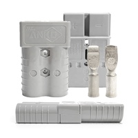 Conector de Batería de Baja Resistencia de 350 A, Contacto de Cobre Plateado para un Cable de Alimentación y Cable de Carga Estables