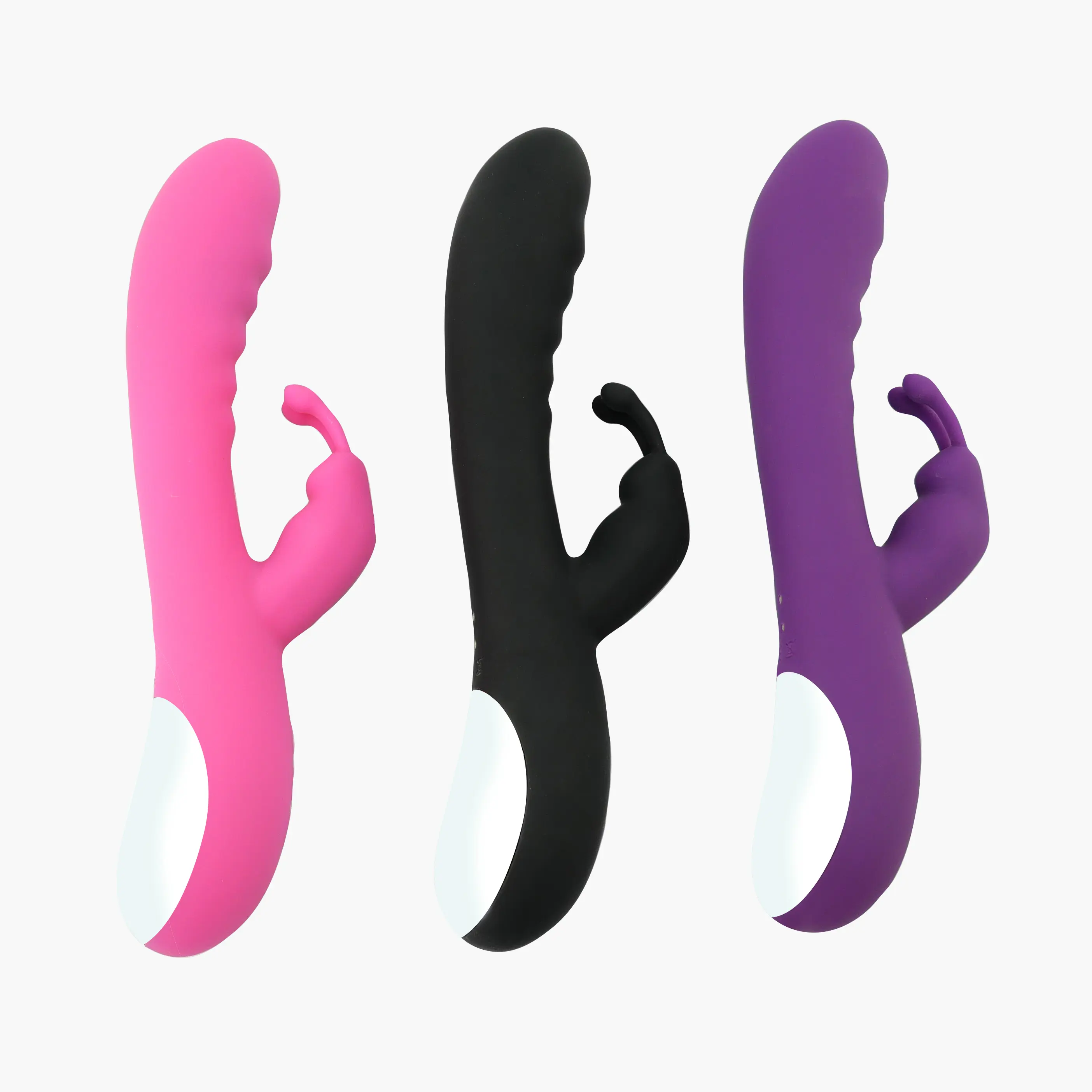 Vendita calda doppia testa vibrante giocattoli del sesso Silicone ragazze G Spot Vagina figa coniglio vibratore Ciltor stimolare massaggiatore Dildo