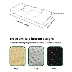 Waterproof Foam Filling Curved Design Customized Color Quilted Thick Outdoor <strong>Bench</strong> Cushion Removable Washable Cover - Product Image 3