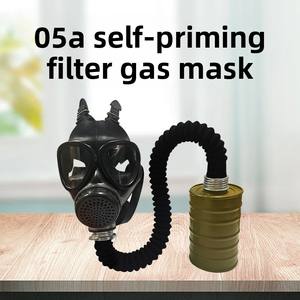 FNJ05A(06A) Multi-Funcional Máscara De Gás De Silicone De Rosto Completo Filtro Auto-Primer Filtro Anti-Químico Respirador De Emergência Máscara - Product Image 4