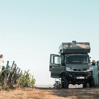Camping-car pliable en fibre de verre pour voyages, caravanes et motorhomes