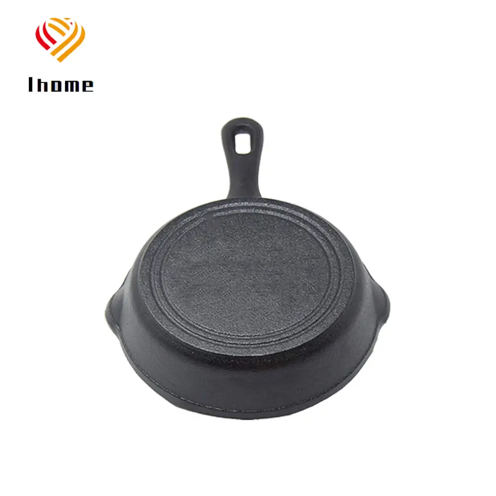 Cast Iron Steak Plate Sizzling with Wooden Base Grilling Pan for Household  Home Use Kitchen - AliExpress