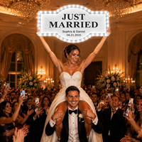 Panneau lumineux personnalisé DHD pour mariage, panneau LED illuminé pour la décoration d'événements et de réceptions, fabricant