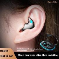 Mini écouteurs sans fil Bluetooth, écouteurs intra-auriculaires, longue durée de lecture, son stéréo, basses profondes, affichage numérique, légers