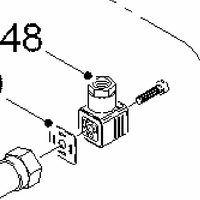 Connecteur femelle 24V pour fraiseuse routière W1900, référence 54379